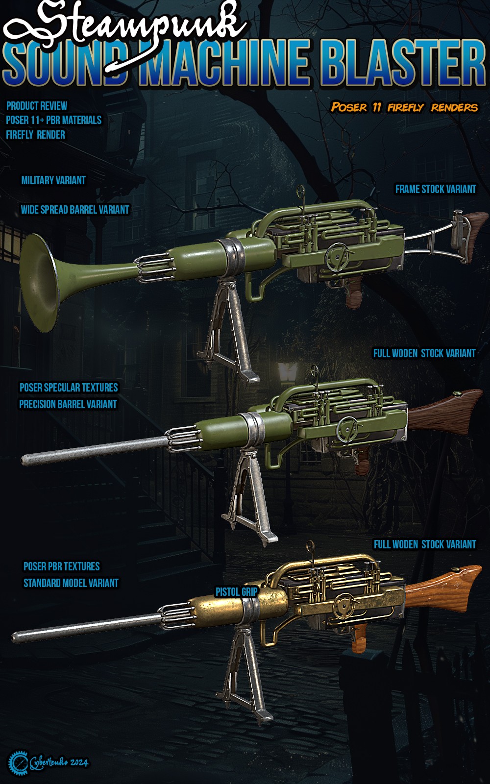 Steampunk Sound Machine Blaster by N/A