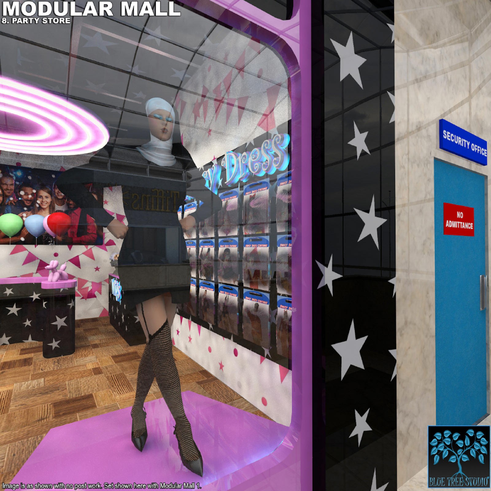 Modular Mall08: Party Shop for Daz by N/A