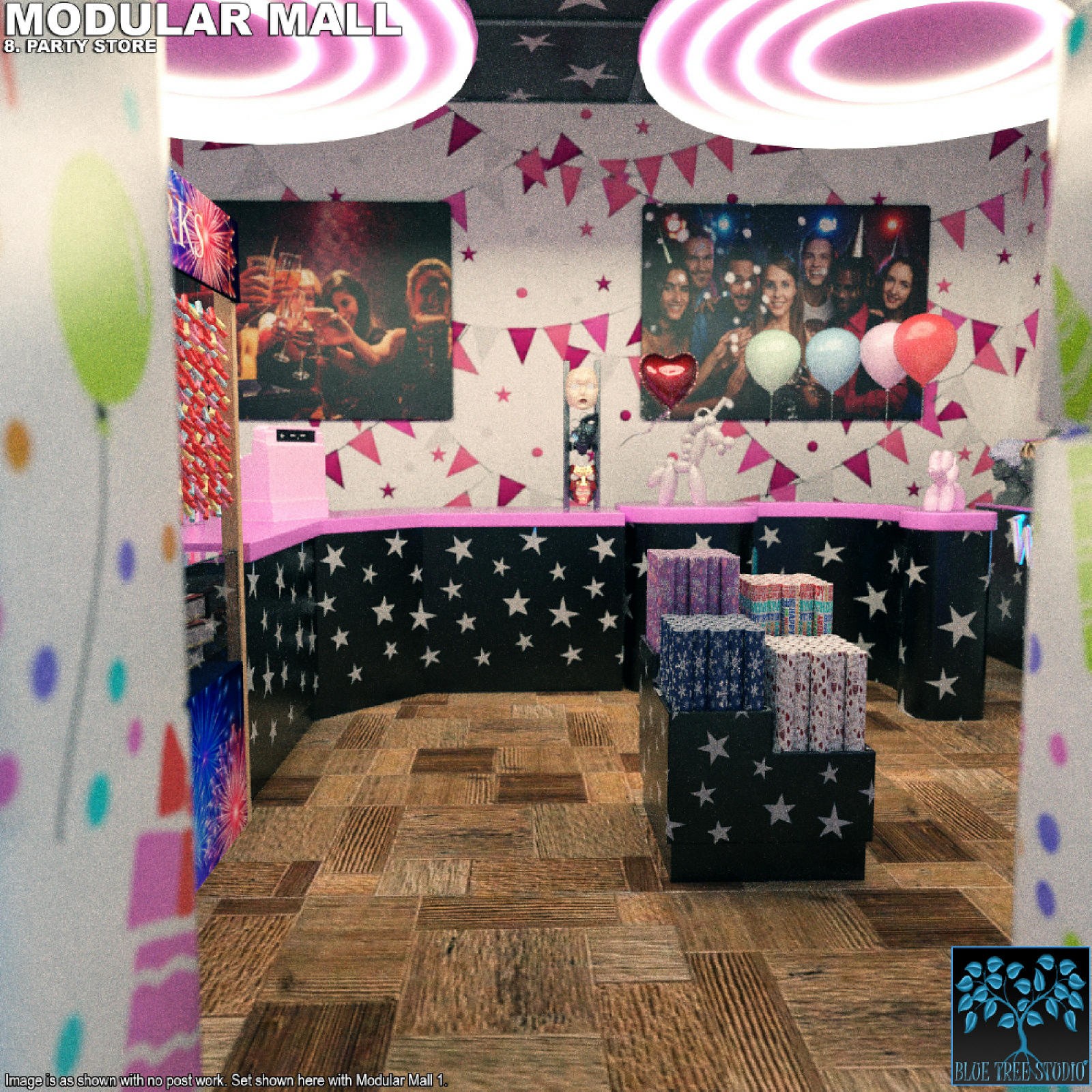 Modular Mall08: Party Shop for Daz by N/A