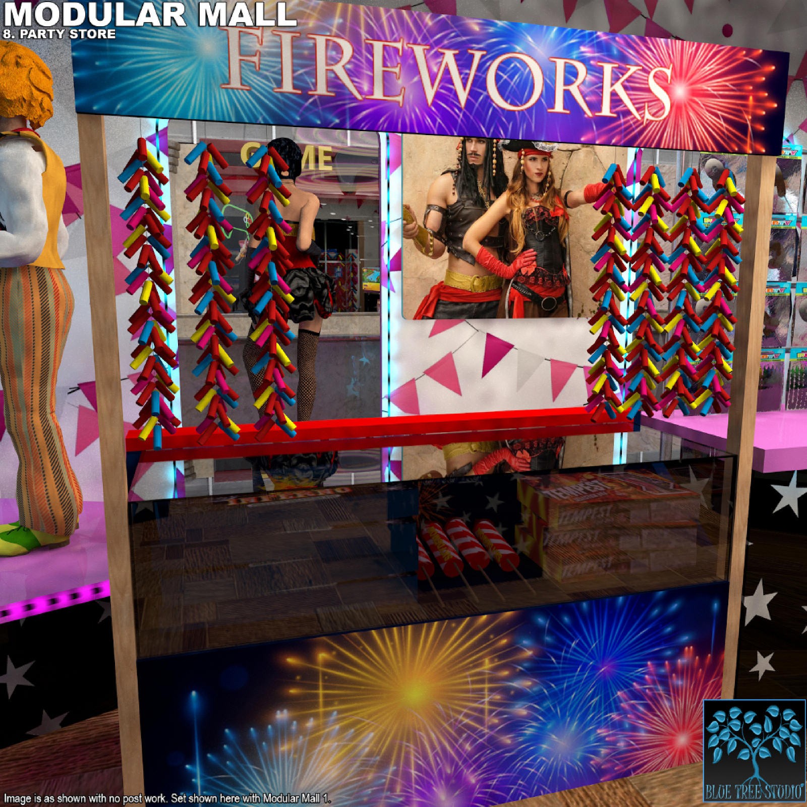 Modular Mall08: Party Shop for Daz by N/A