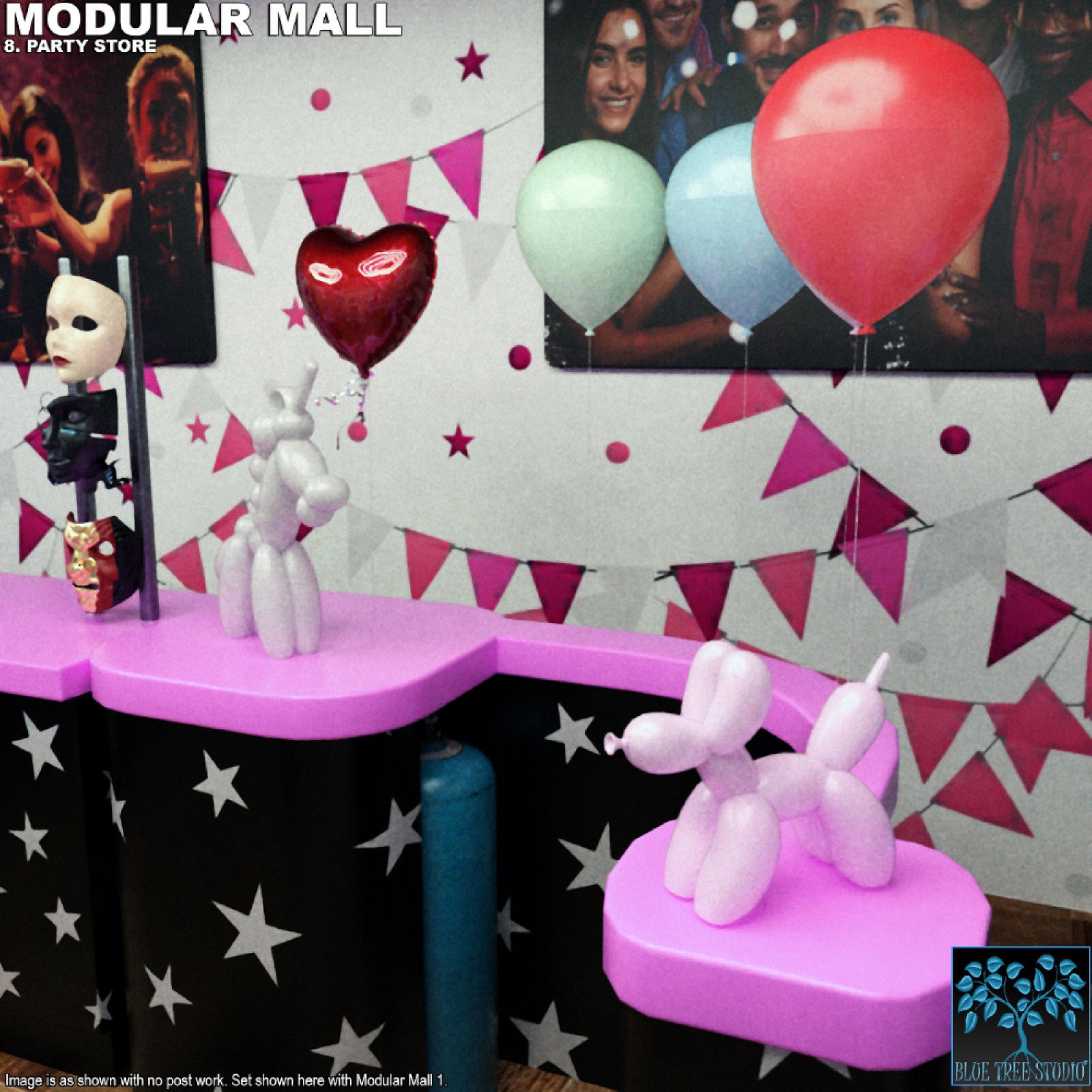 Modular Mall08: Party Shop for Daz by N/A