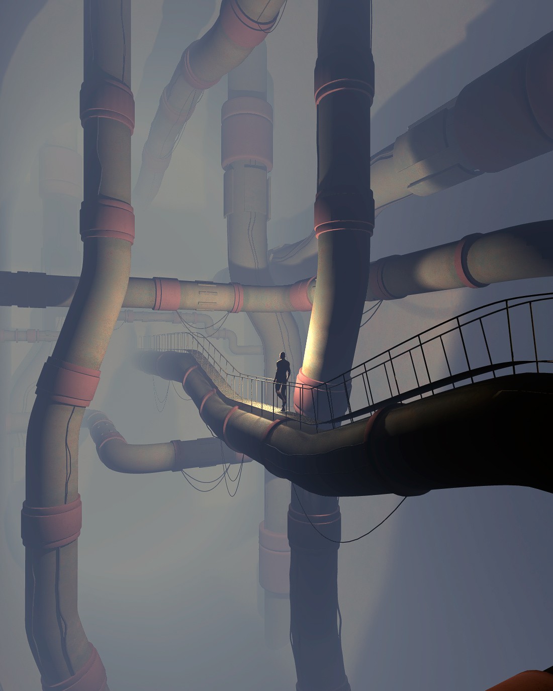 Giant pipes for Poser by N/A