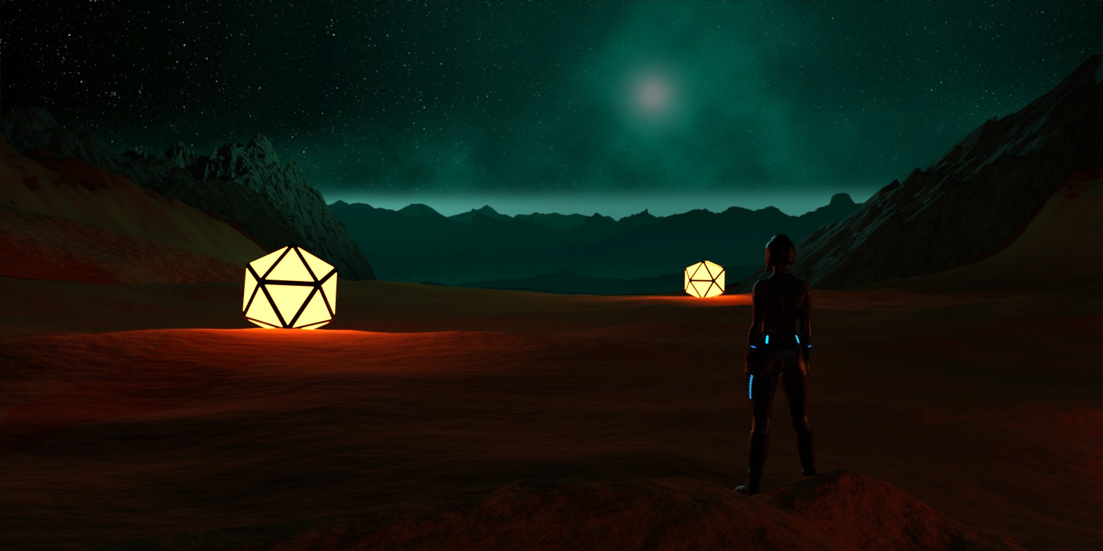Alien Planet Landscape by N/A