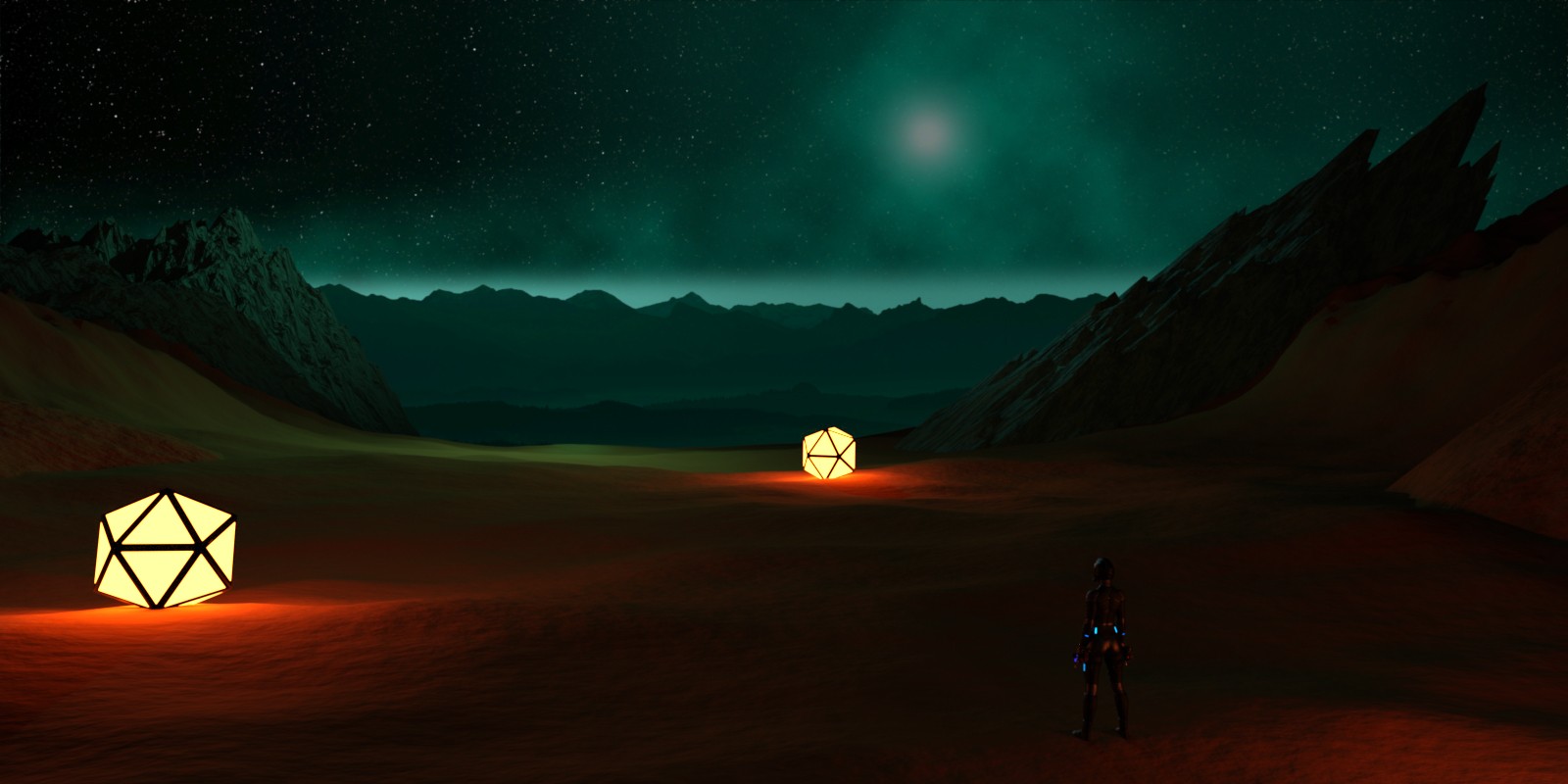Alien Planet Landscape by N/A