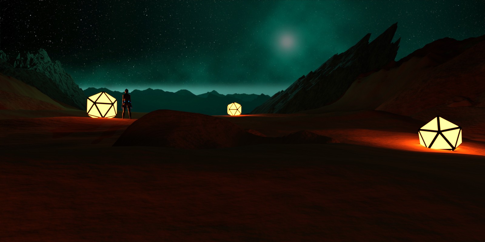 Alien Planet Landscape by N/A