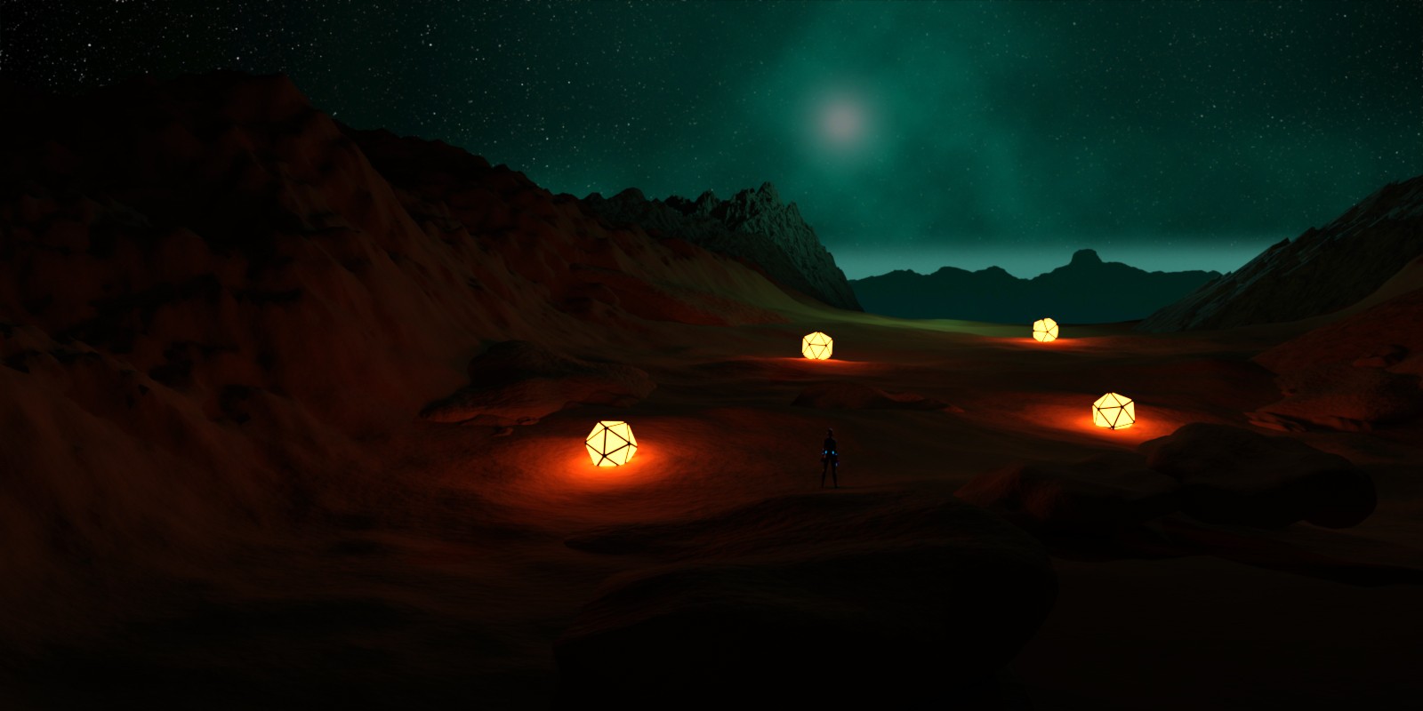 Alien Planet Landscape by N/A