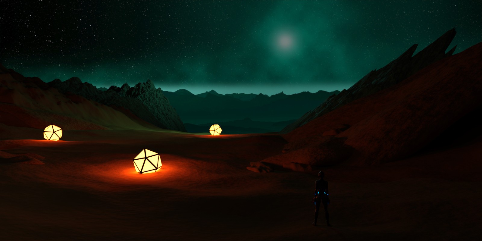 Alien Planet Landscape by N/A