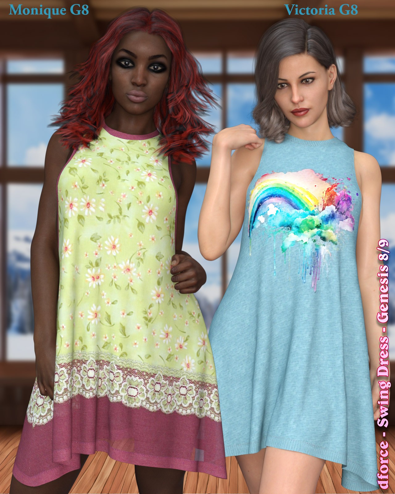 dforce - Swing Dress - Genesis 8/9 by N/A