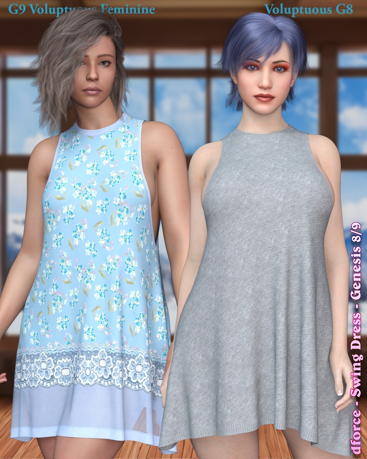 dforce - Swing Dress - Genesis 8/9 by N/A