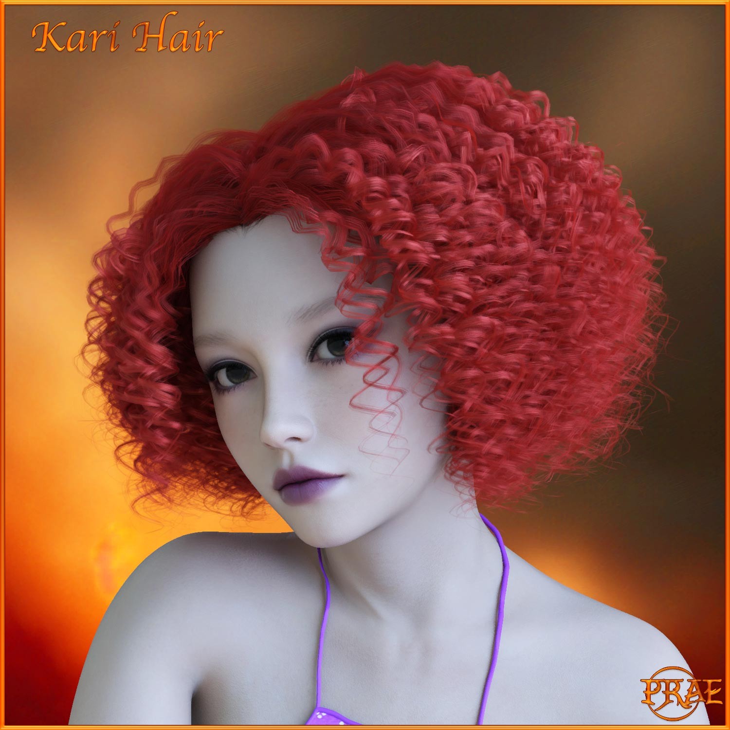 Prae-Kari Hair For G8/G9 Daz by N/A