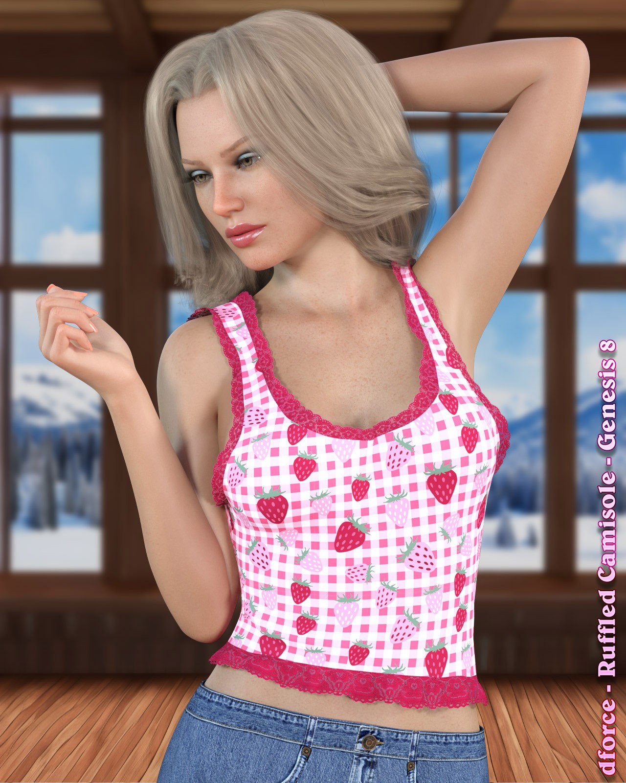 dforce - Ruffled Camisole - Genesis 8 by N/A