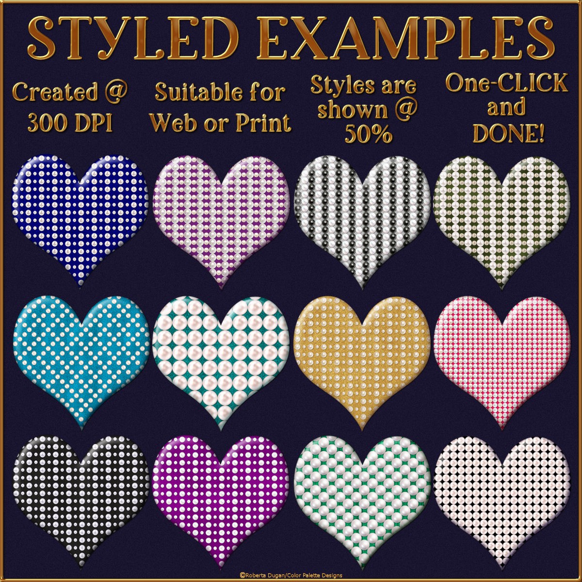 Pearls Galore! Photoshop Layer Styles by N/A