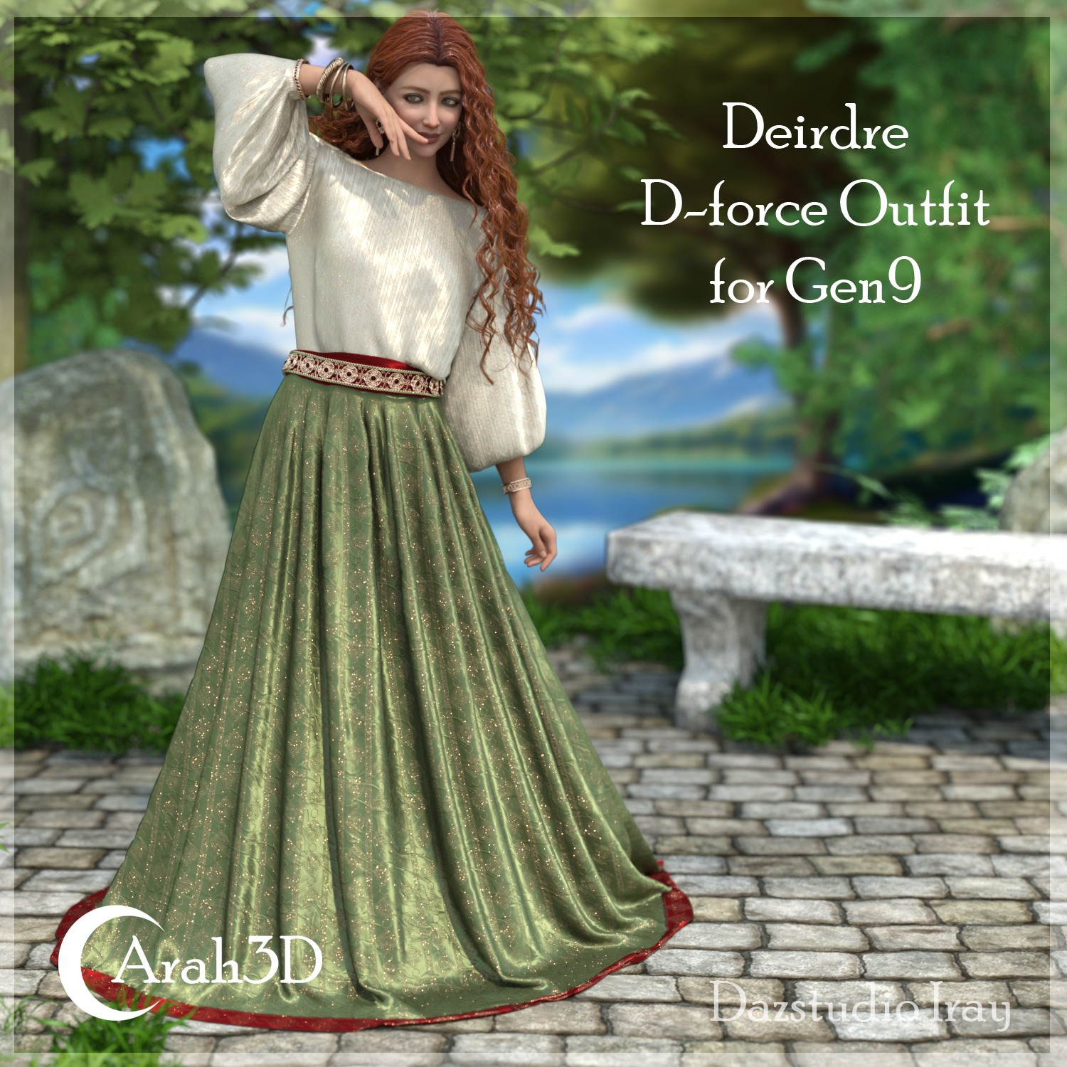 Arah3D Deirdre d-force outfit for G9 by N/A