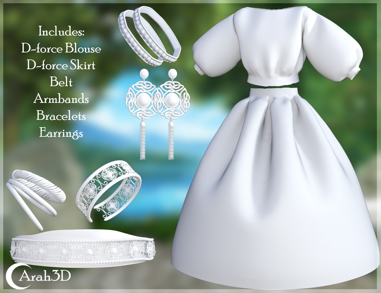 Arah3D Deirdre d-force outfit for G9 by N/A