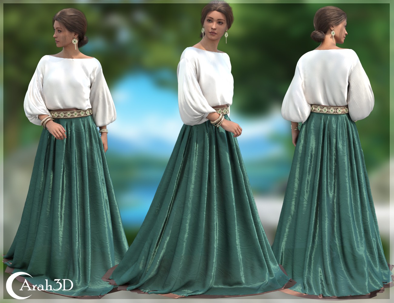 Arah3D Deirdre d-force outfit for G9 by N/A