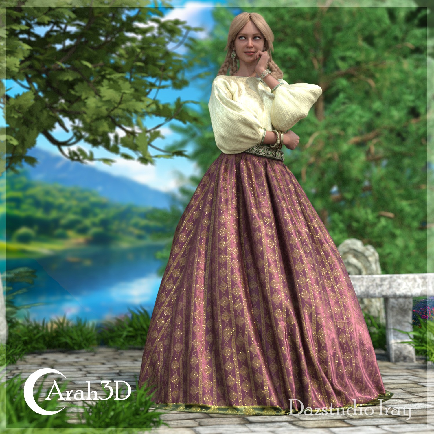 Arah3D Deirdre d-force outfit for G9 by N/A