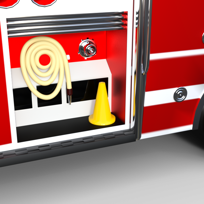 Fireman outfit and firetruck for KX Wibi by N/A