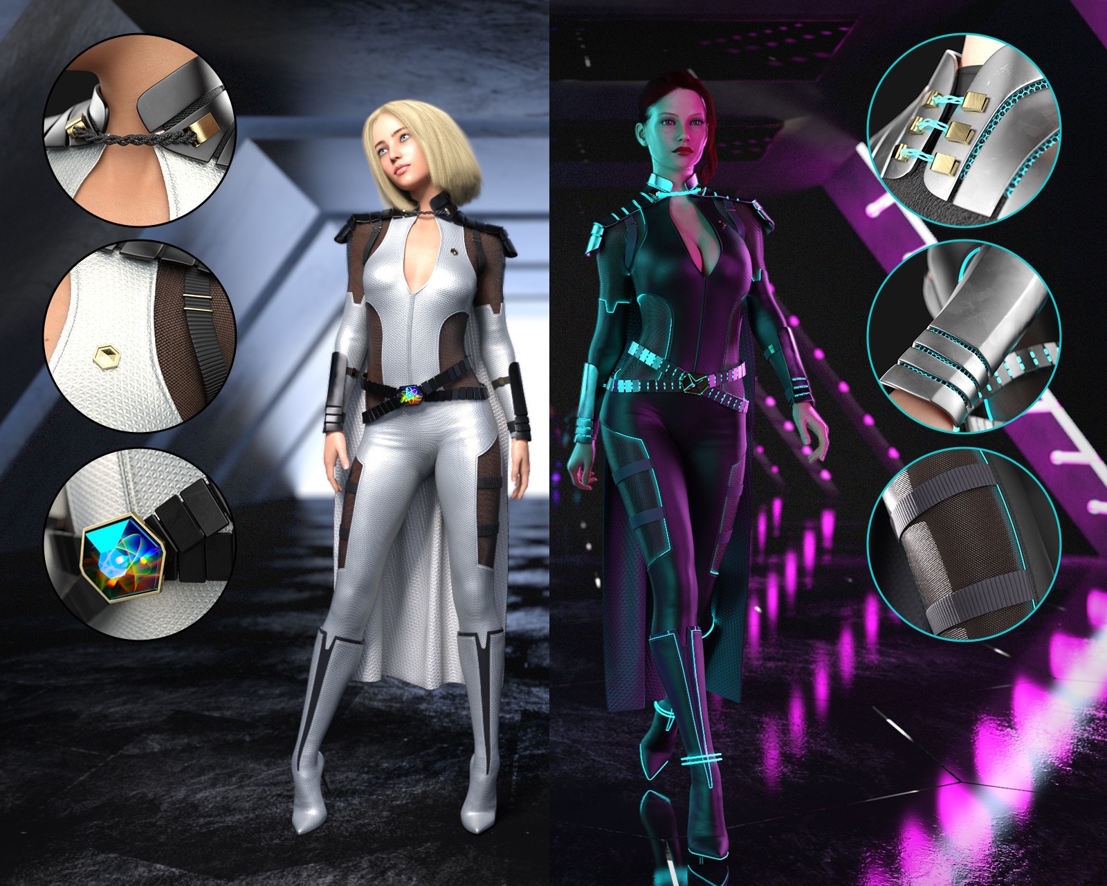 LumiNeX Superhero Set for G8F by N/A