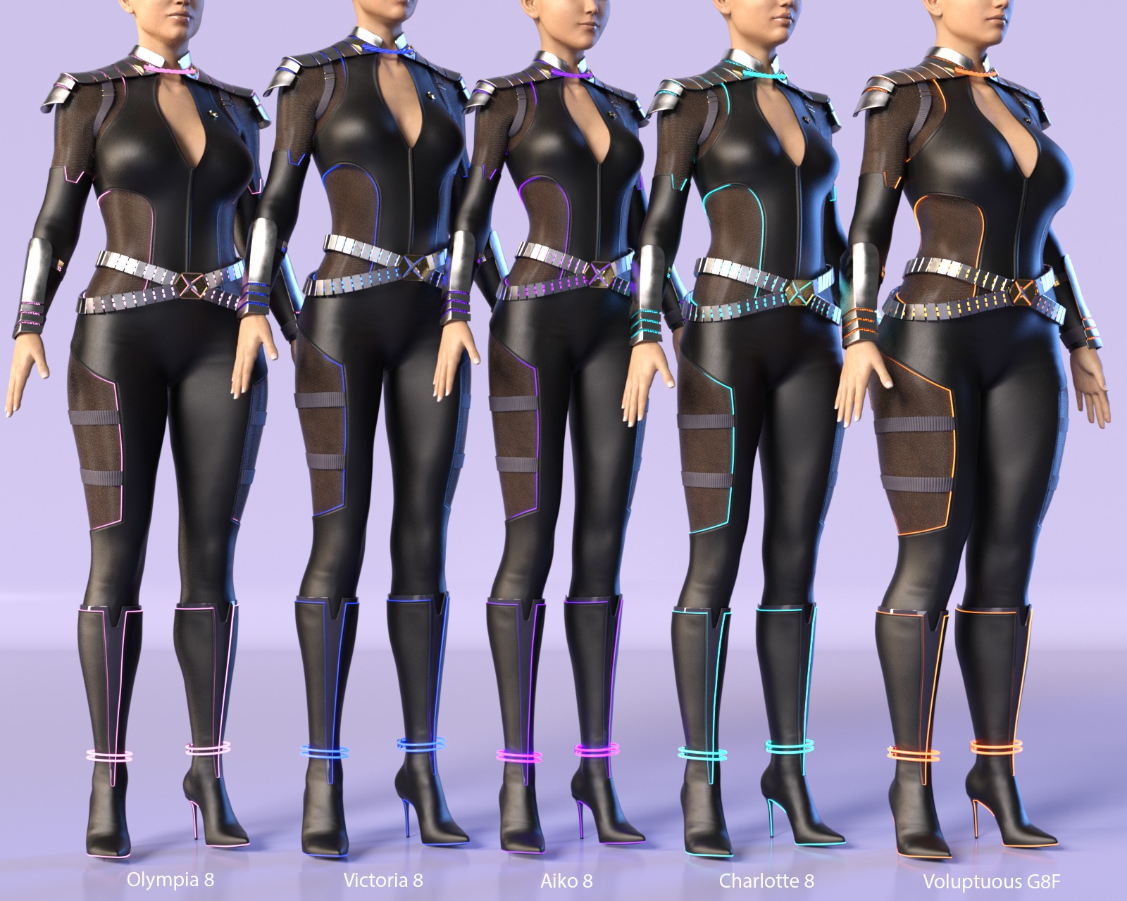 LumiNeX Superhero Set for G8F by N/A