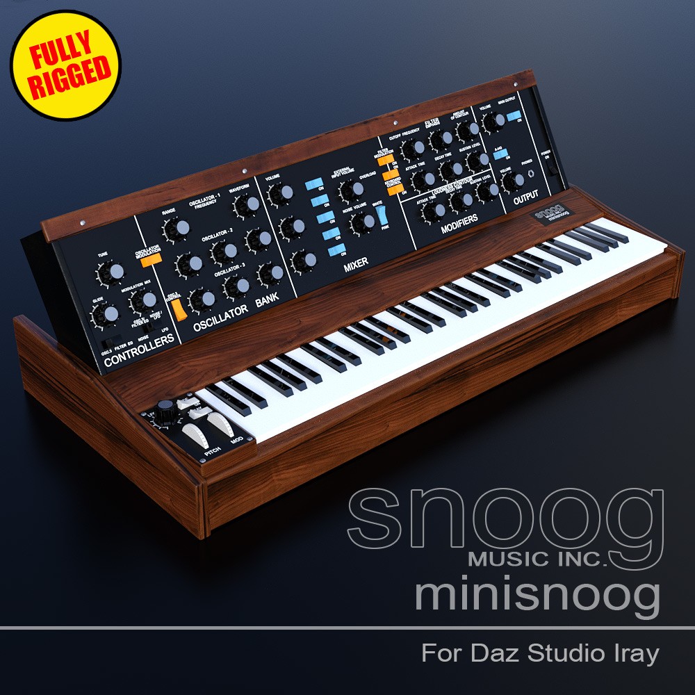 SNOOG minisnoog synthesizer for Daz Studio by N/A
