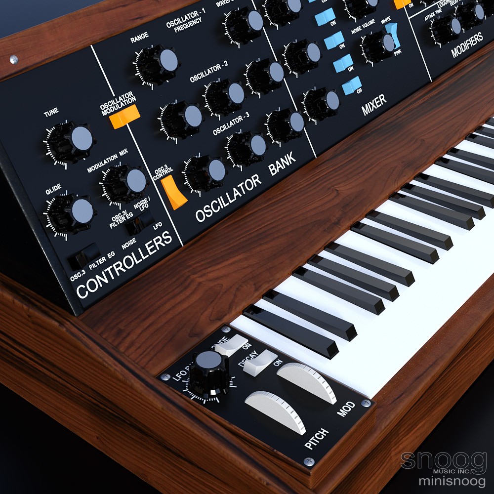 SNOOG minisnoog synthesizer for Daz Studio by N/A