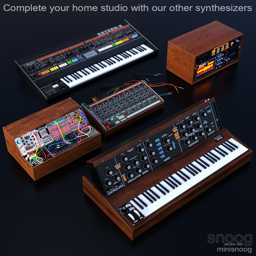 SNOOG minisnoog synthesizer for Daz Studio by N/A
