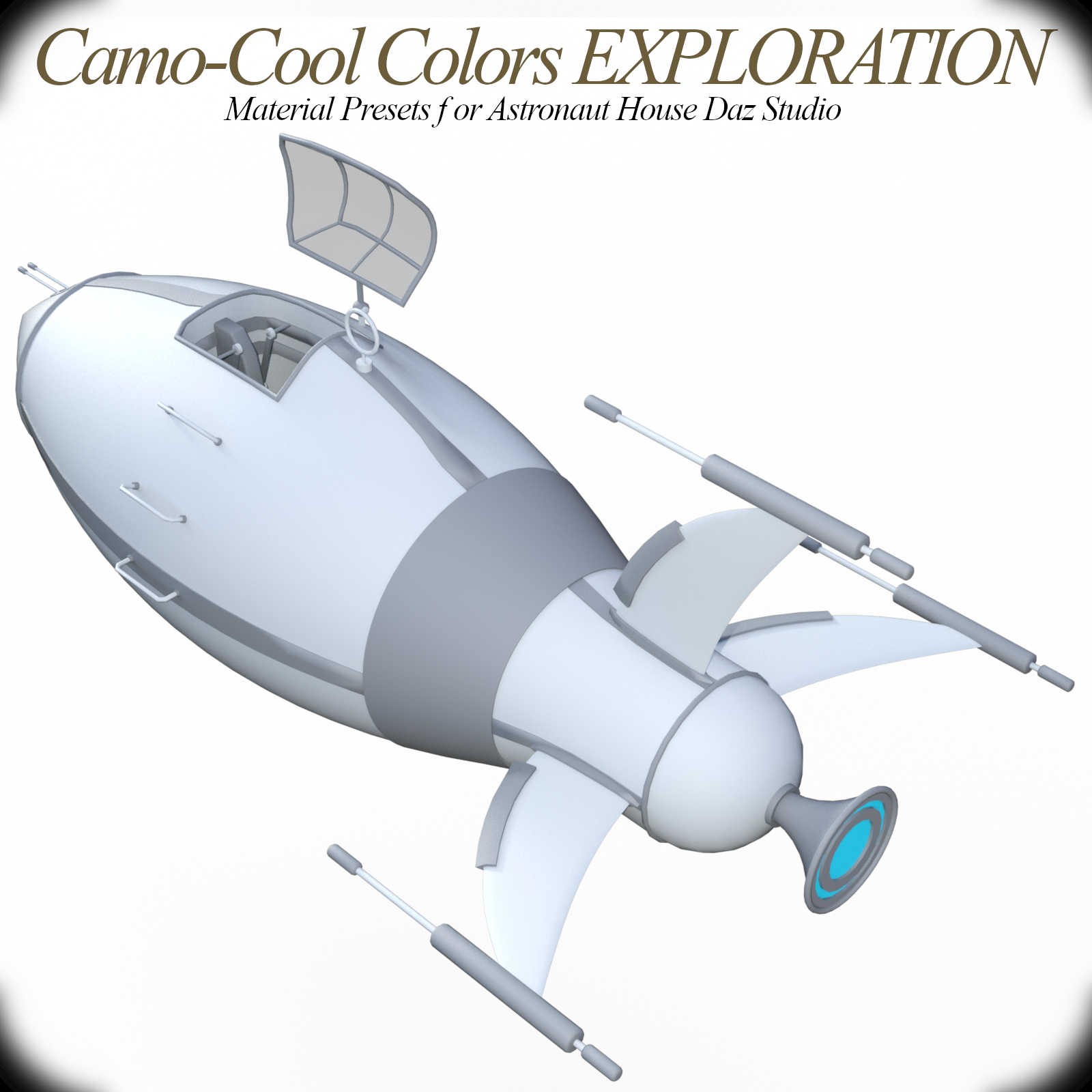 Camo-Cool EXPLORATION Styles for Astronaut House in Daz Studio by N/A