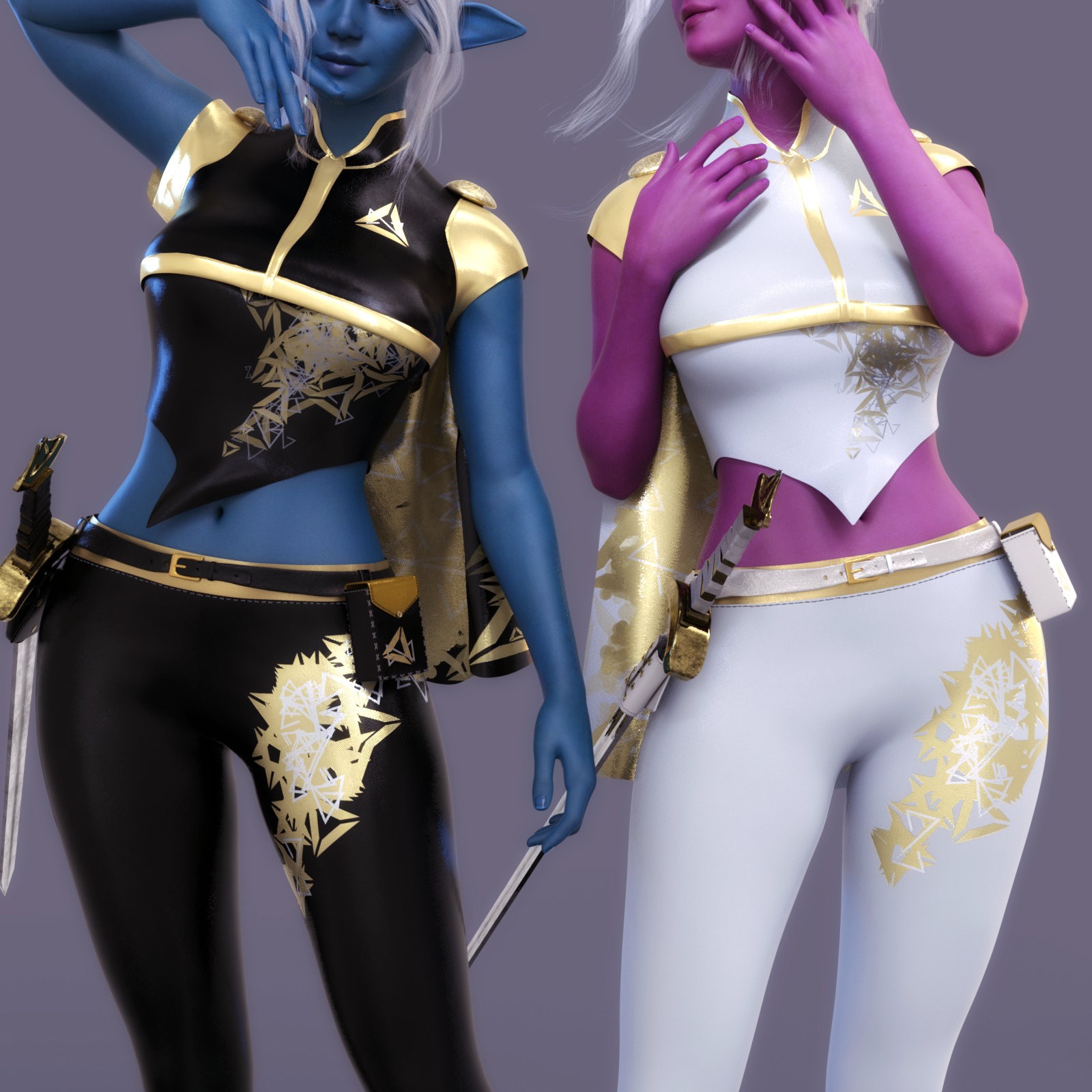 CW_Fantasy Chaos Combat Clothing for Genesis 8 Female by N/A