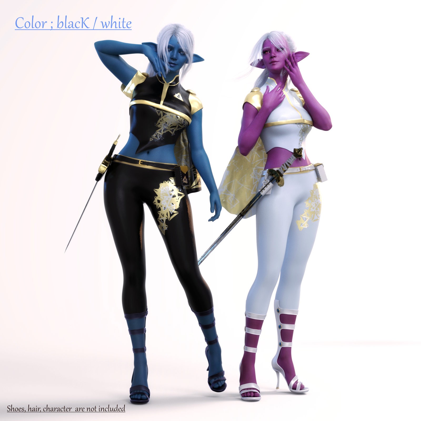 CW_Fantasy Chaos Combat Clothing for Genesis 8 Female by N/A