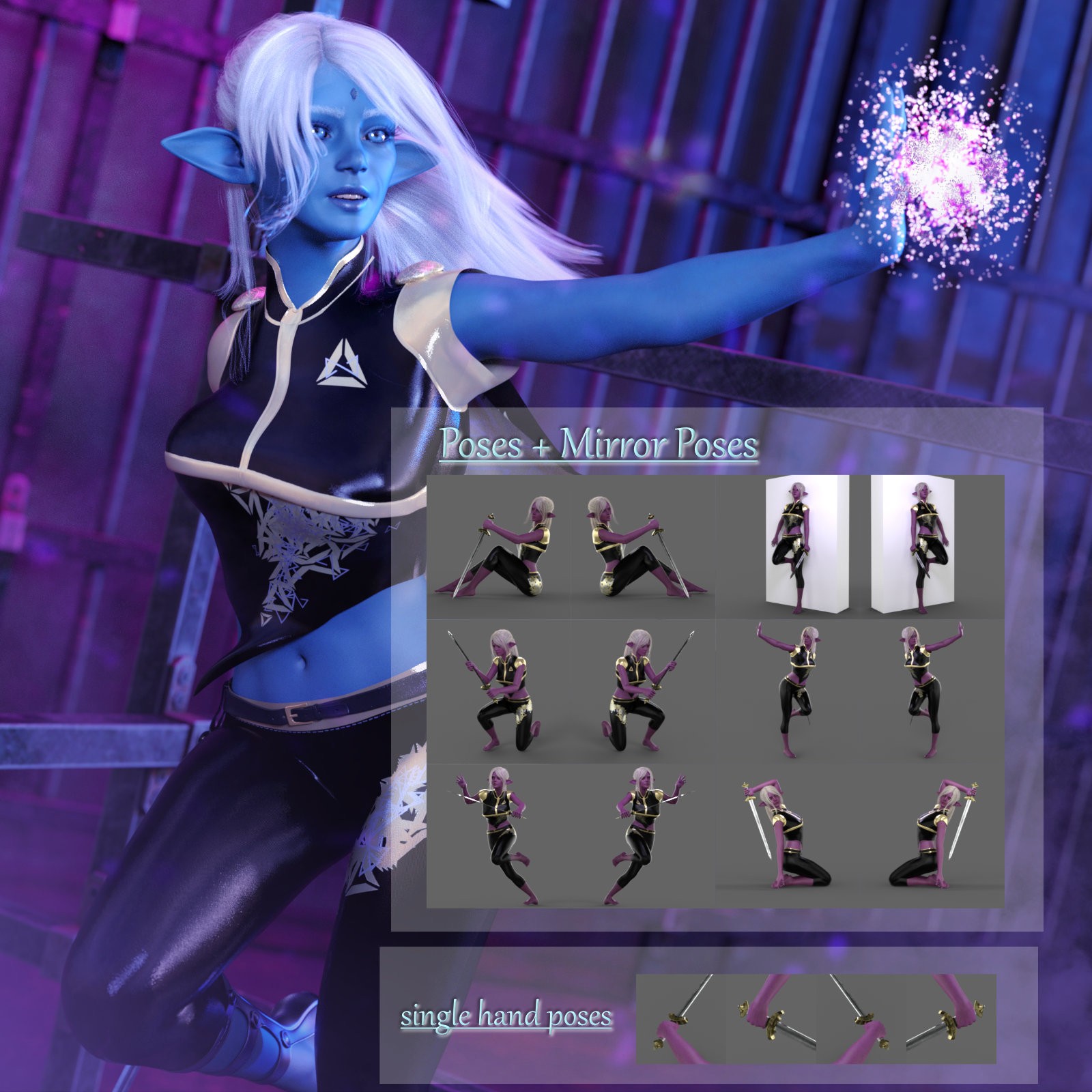 CW_Fantasy Chaos Combat Clothing for Genesis 8 Female by N/A