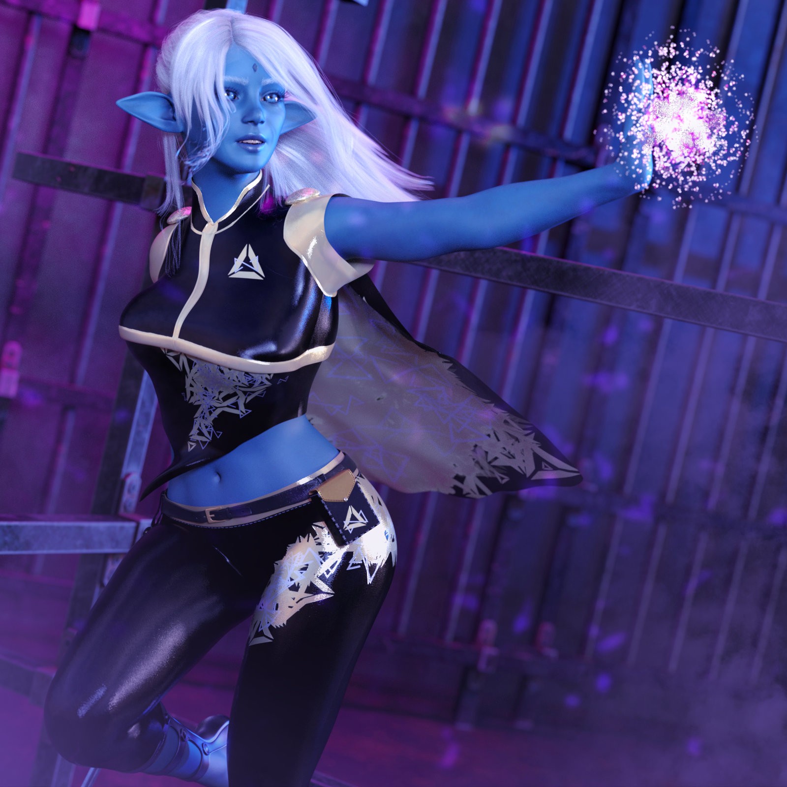 CW_Fantasy Chaos Combat Clothing for Genesis 8 Female by N/A