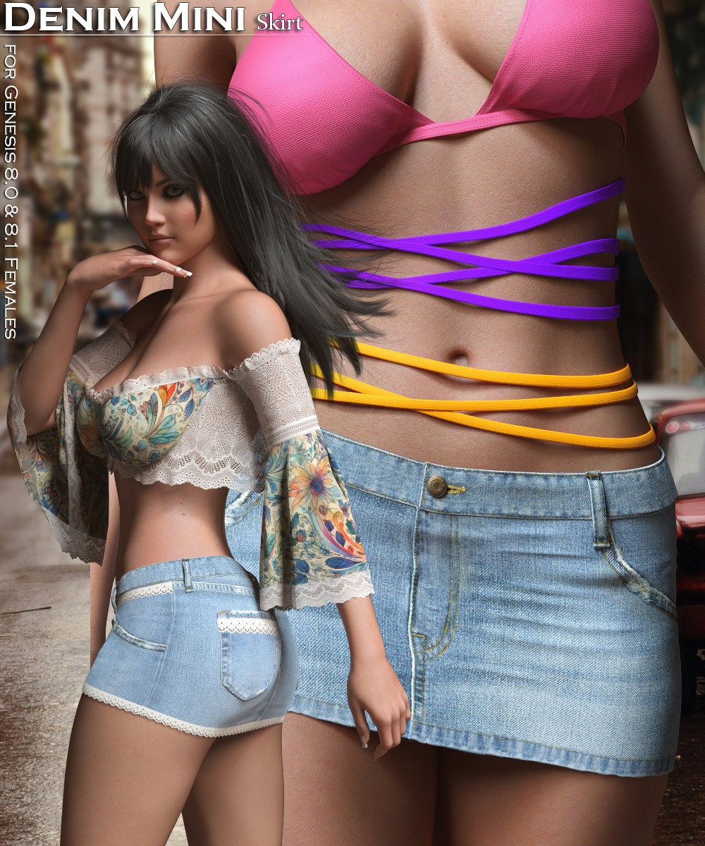 Denim Mini for G8/G8.1 Females by N/A