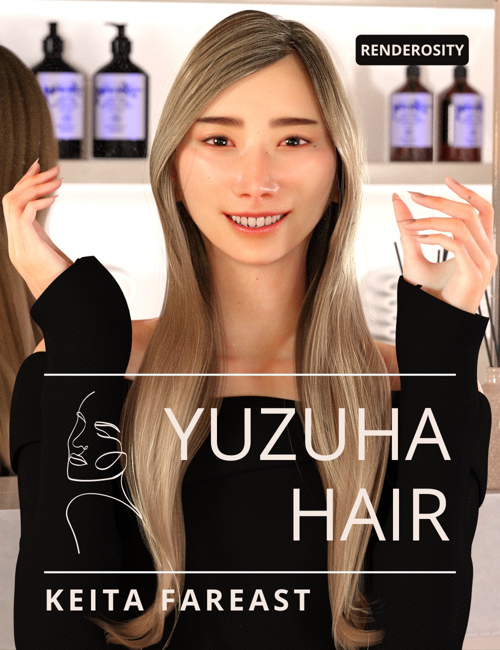 KFE Yuzuha Hair for Genesis 9 by N/A