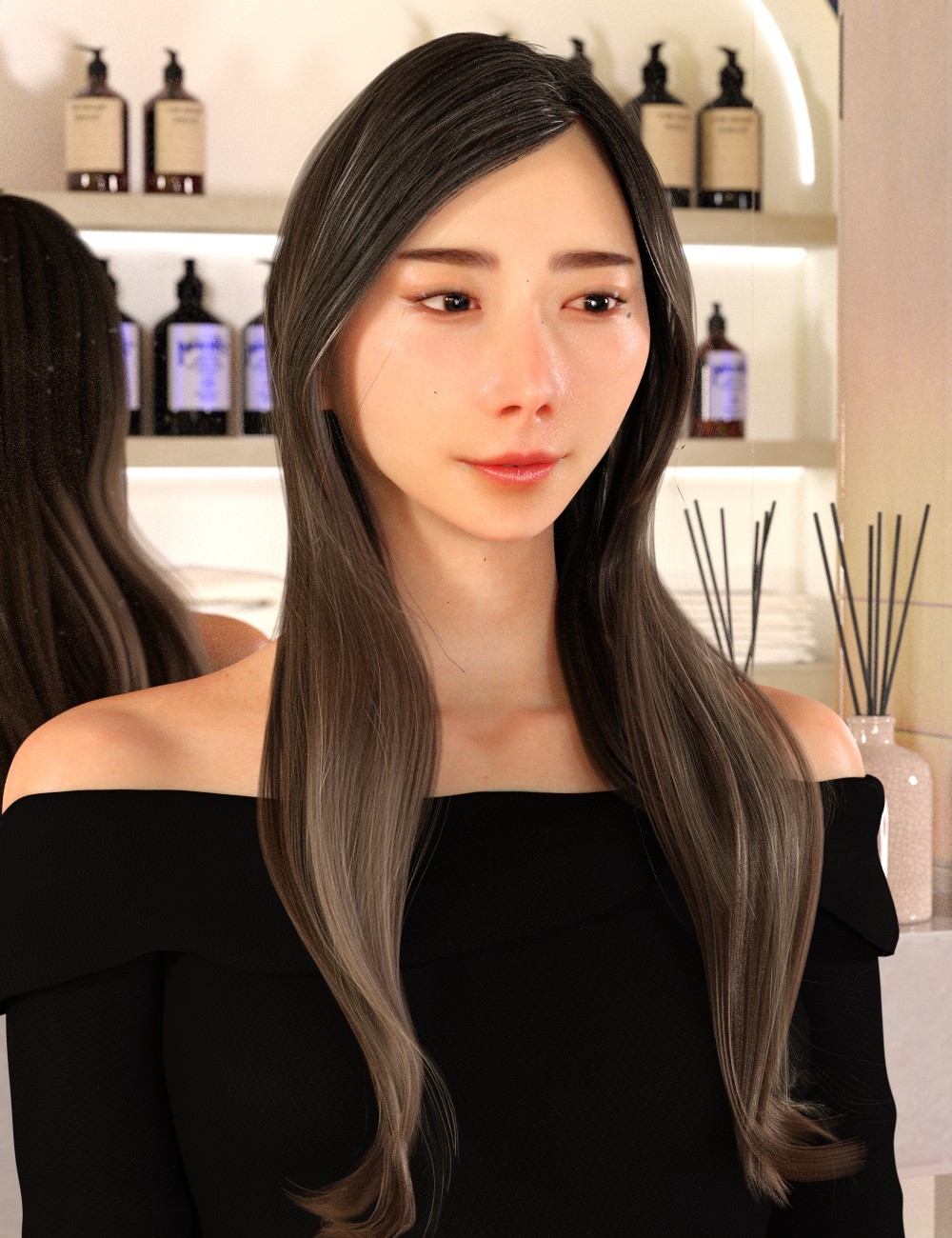 KFE Yuzuha Hair for Genesis 9 by N/A