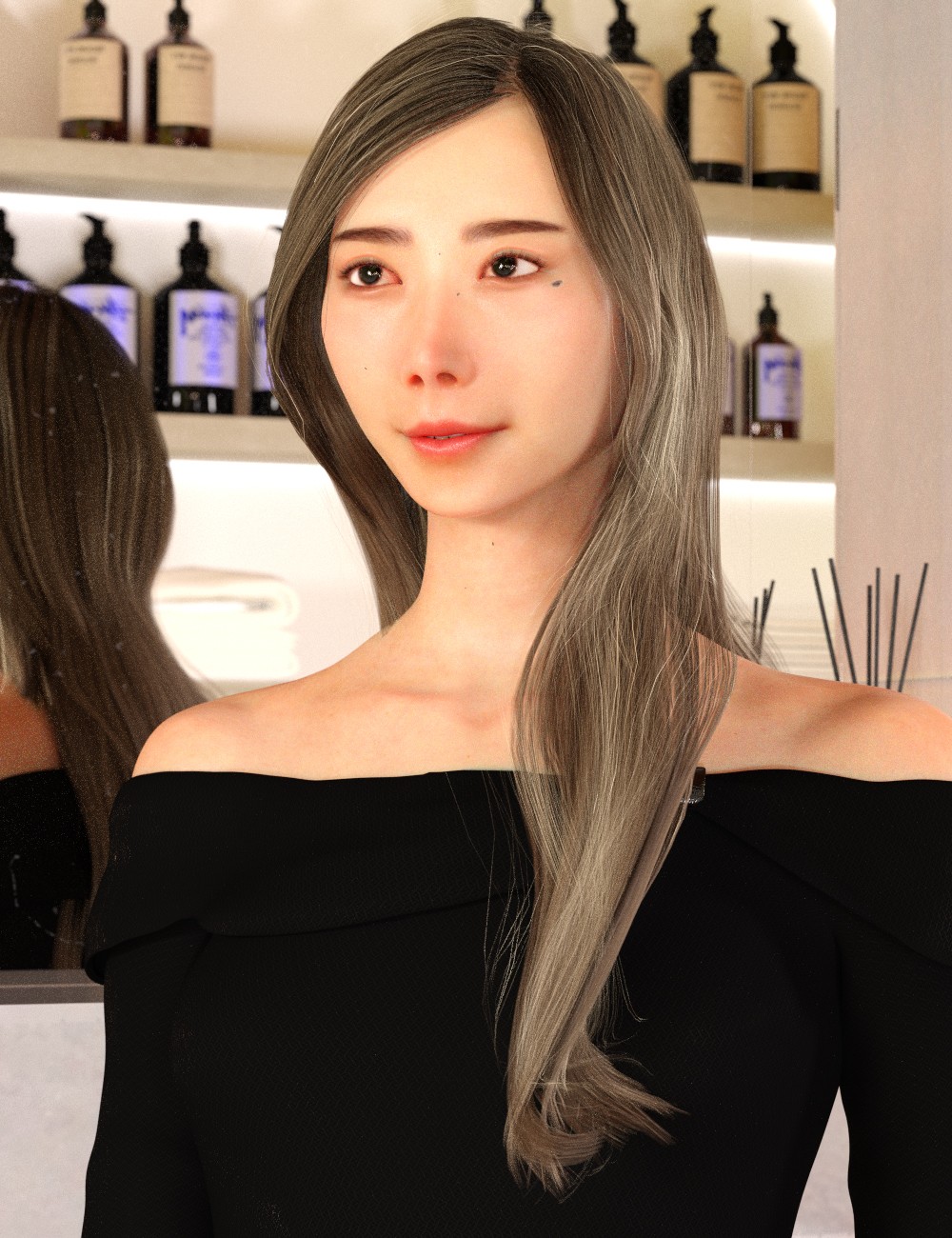 KFE Yuzuha Hair for Genesis 9 by N/A