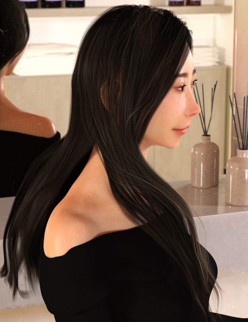 KFE Yuzuha Hair for Genesis 9 by N/A