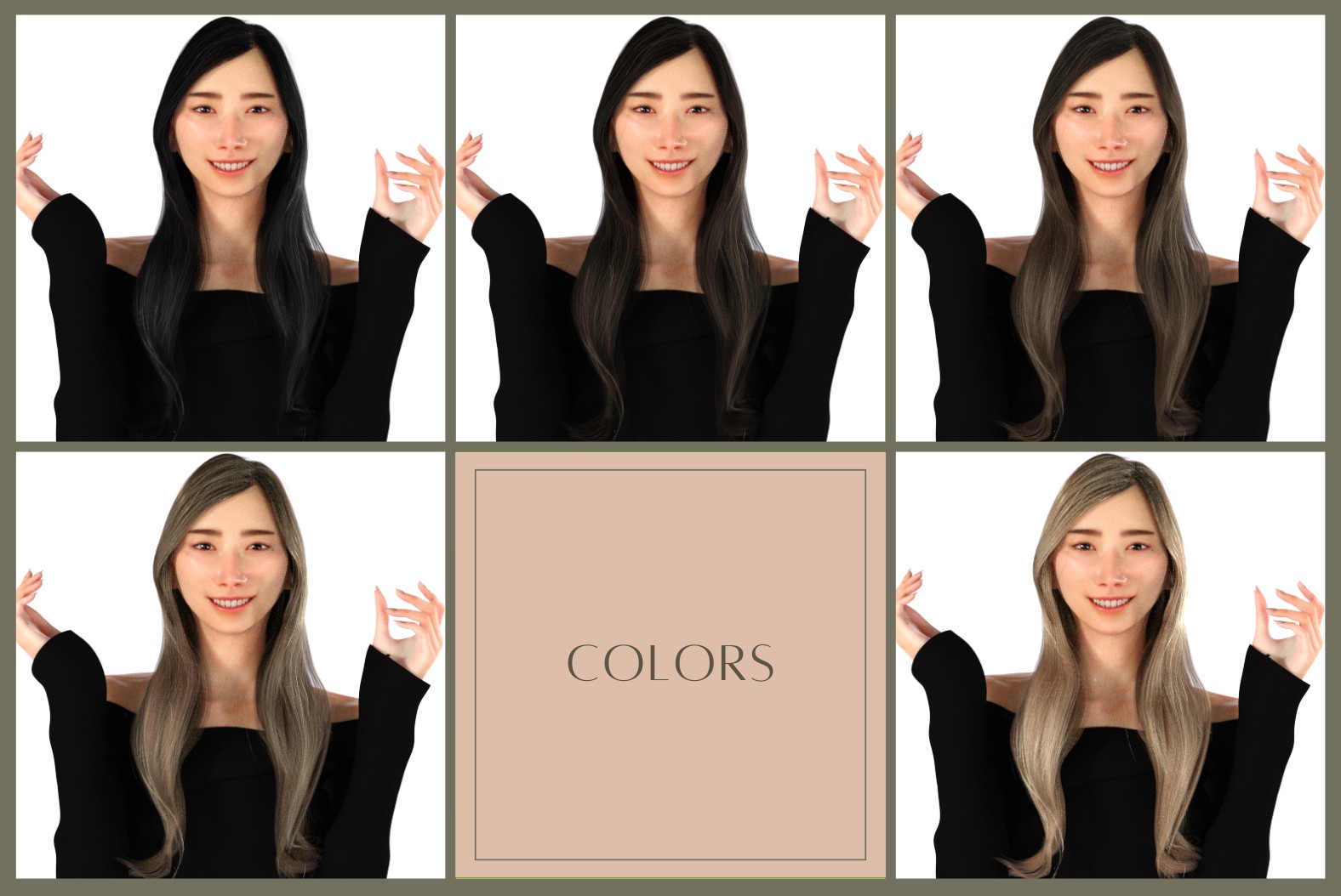 KFE Yuzuha Hair for Genesis 9 by N/A