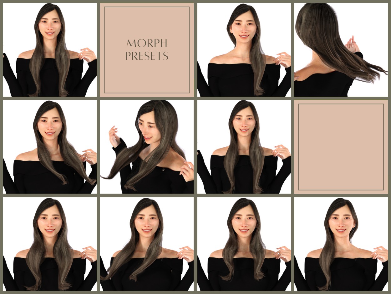 KFE Yuzuha Hair for Genesis 9 by N/A