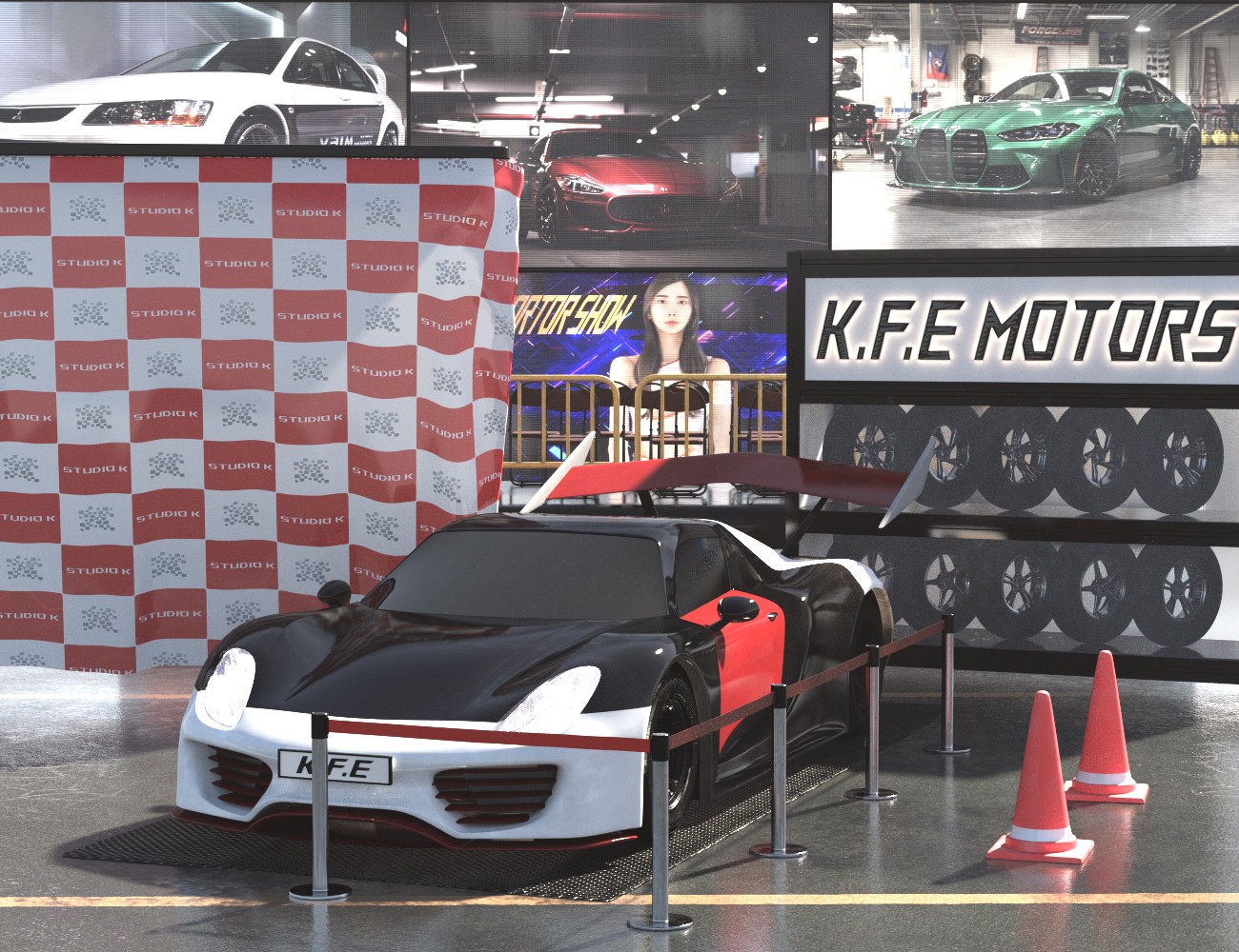 KFE Motor Show Vignette and G9 Poses by N/A