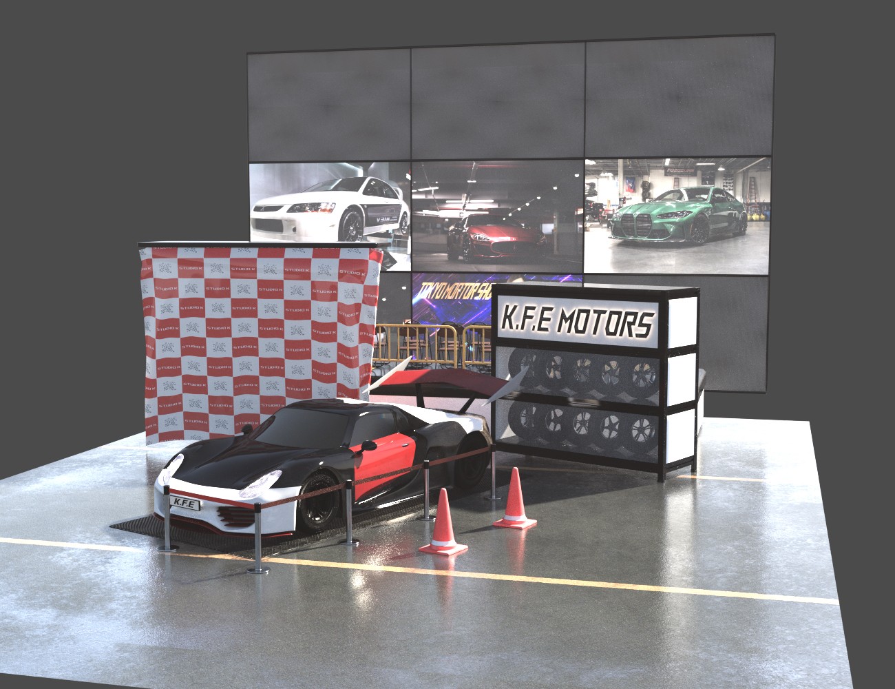 KFE Motor Show Vignette and G9 Poses by N/A