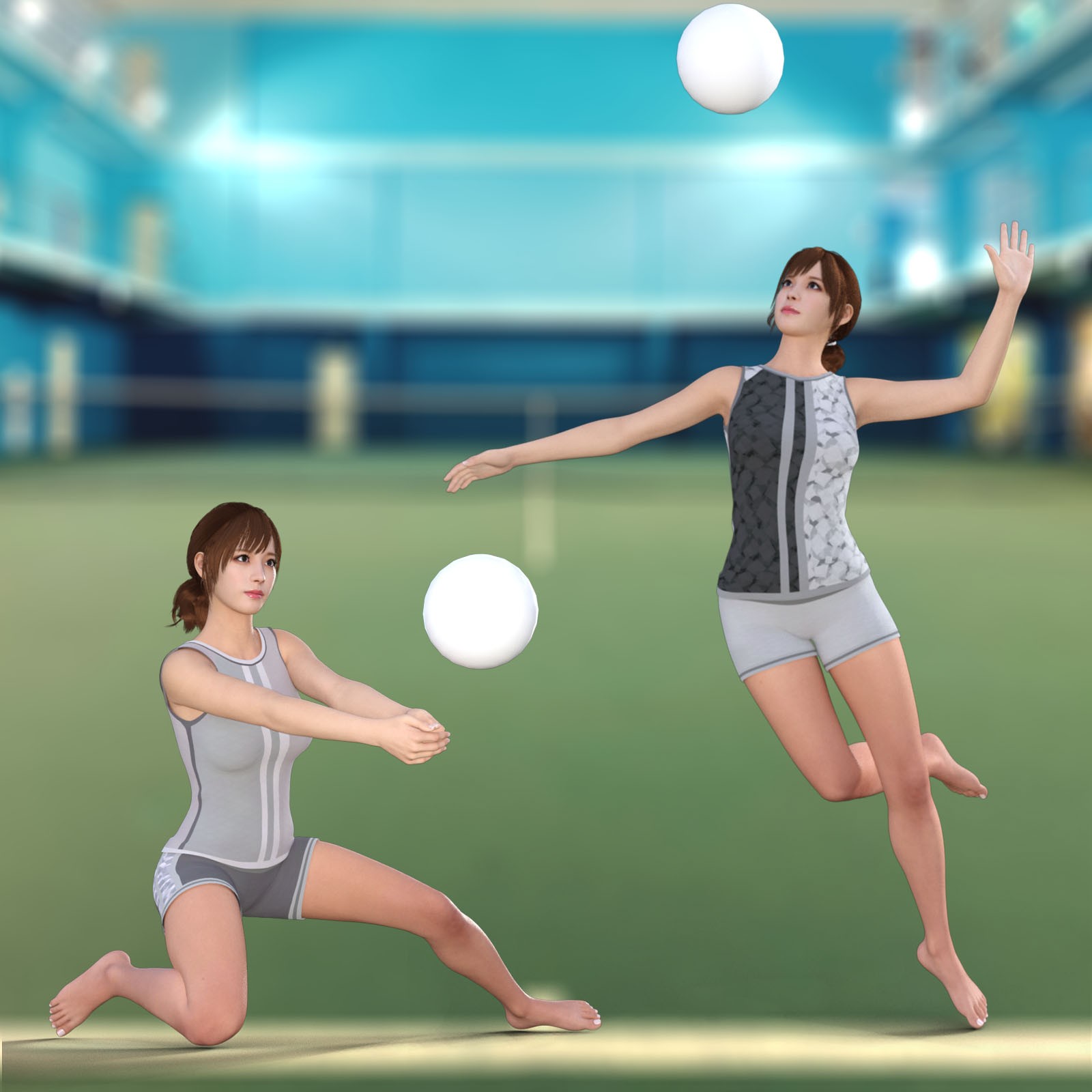 Volleyball Sportswear  for Genesis 8 and 8.1 Female by N/A