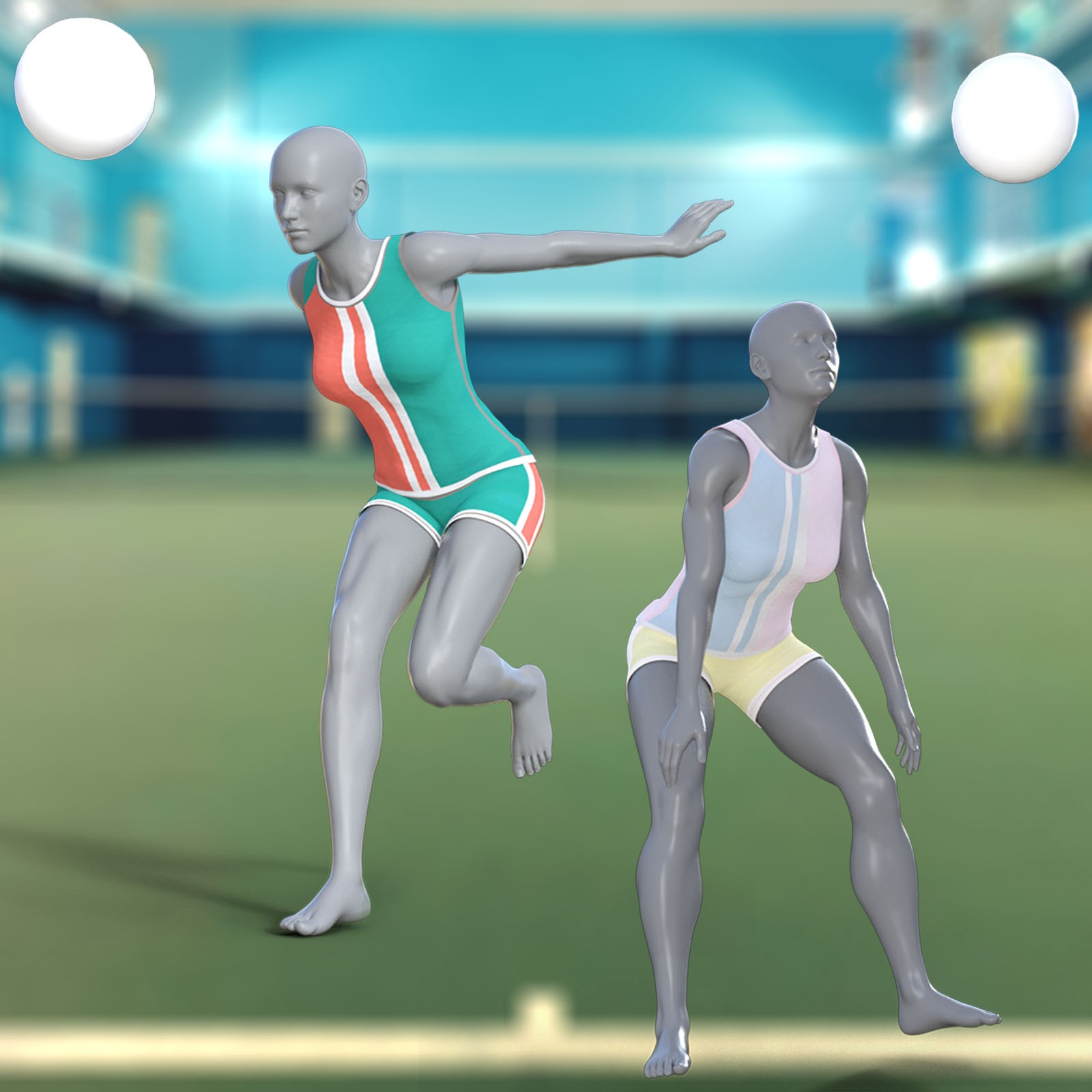 Volleyball Sportswear  for Genesis 8 and 8.1 Female by N/A