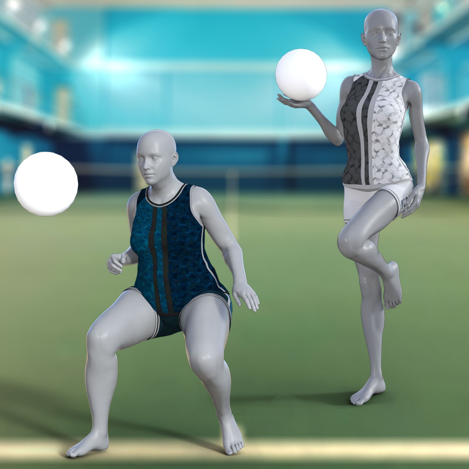 Volleyball Sportswear  for Genesis 8 and 8.1 Female by N/A