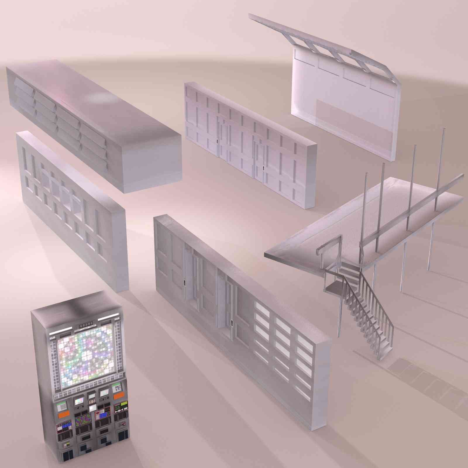 Moon Base for Poser by N/A