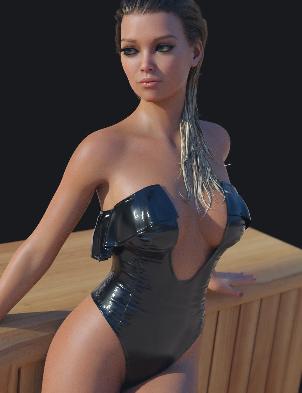 dForce Lotus Swimwear Genesis 8-8.1F by N/A