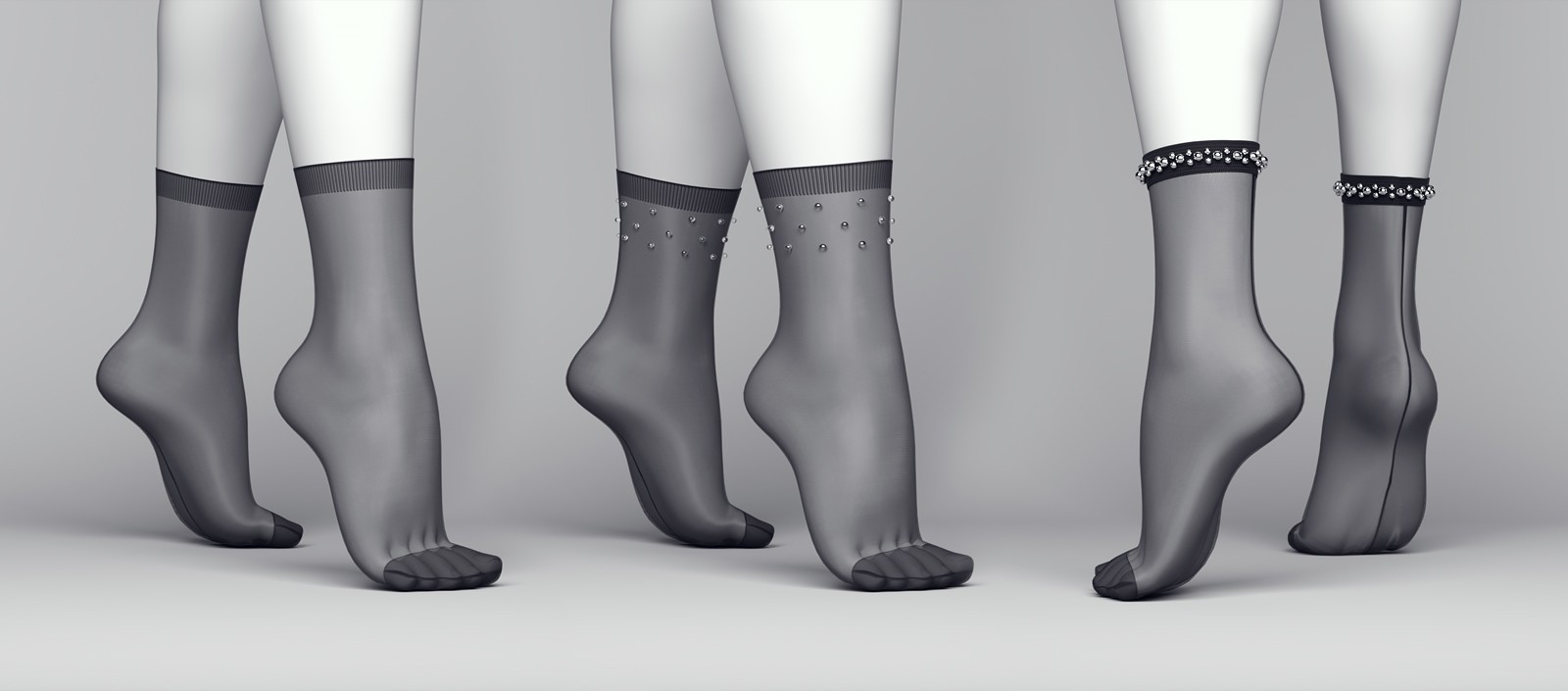 Short Ankle Stockings G8-8.1 Females by N/A