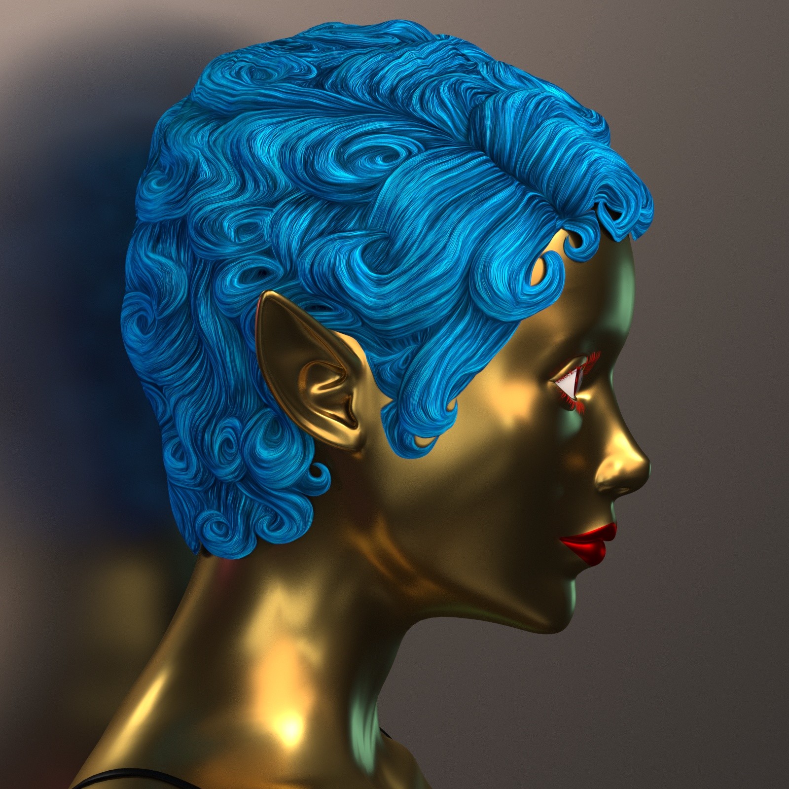 Simplified Hair 1 - Dawn 2 by N/A