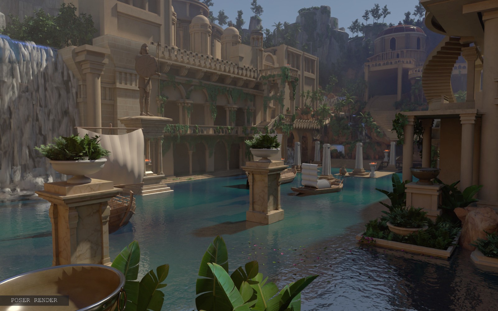 River Temple by N/A