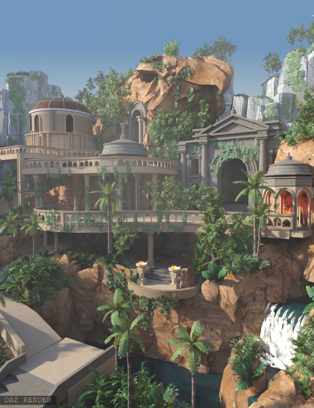River Temple by N/A