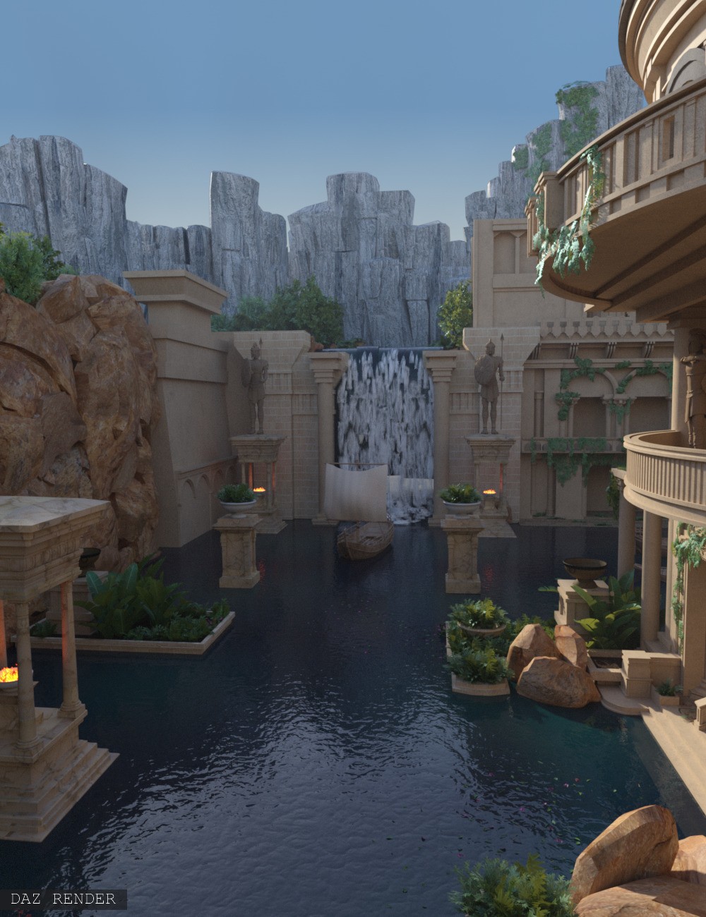 River Temple by N/A